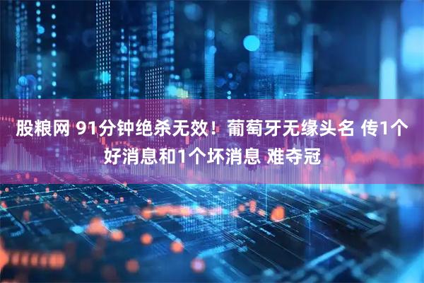 股粮网 91分钟绝杀无效!葡萄牙无缘头名 传1个好消息和1个坏消息 难夺冠